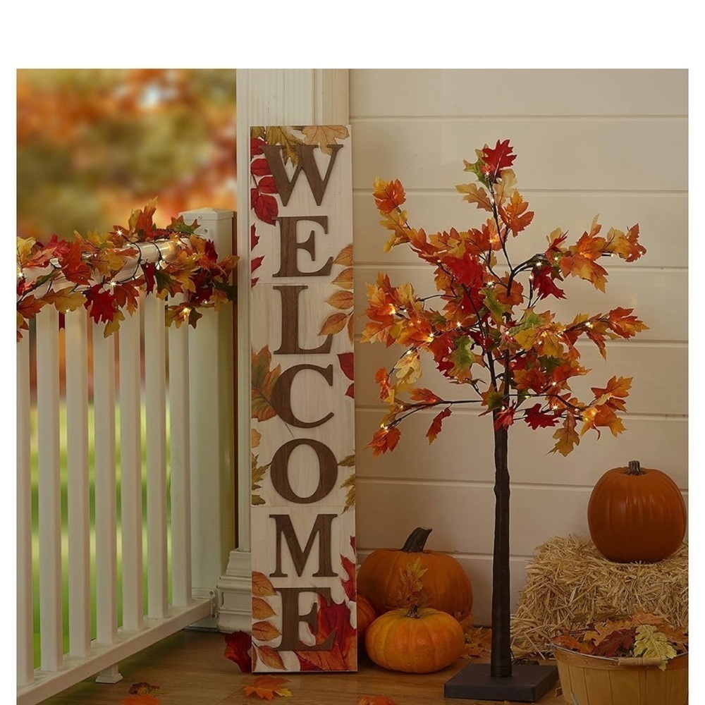 Autumn Welcome Sign with Fall Leaves Farmhouse Front Door
Harvest Decoration NEW - Picture 11 of 14